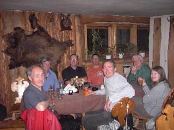 Enjoying a meal in Zakopane, Poland