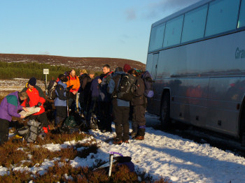 Bus stuck where we are