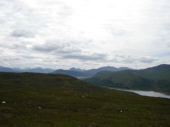 Looking down Loch Loyne towards Knoydart