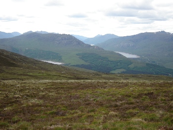 Beinn Loinne sandwiched between Loch Loyne and Loch Cluanie