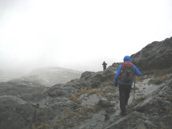 Andy and Peter descending Coire a'Bhastier